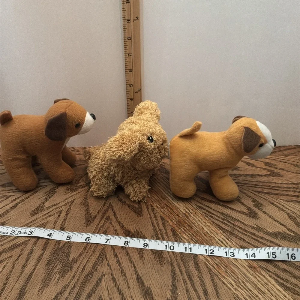Lot Of 3 Dogs 1 Barks Animated Dogs Stuffed Animal‎ Plush Toys Terrier